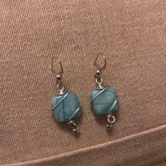 New artisan wire-wrapped blue jasper  gemstones - Picture 5 of 5